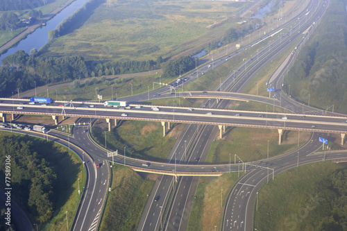 Road interchange in Amsterdam.