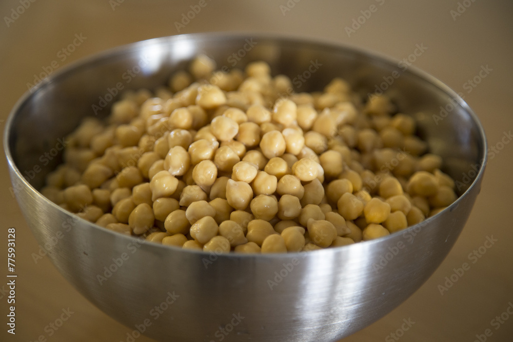 Hummus beans in a bowl Hummus beans in a bowl