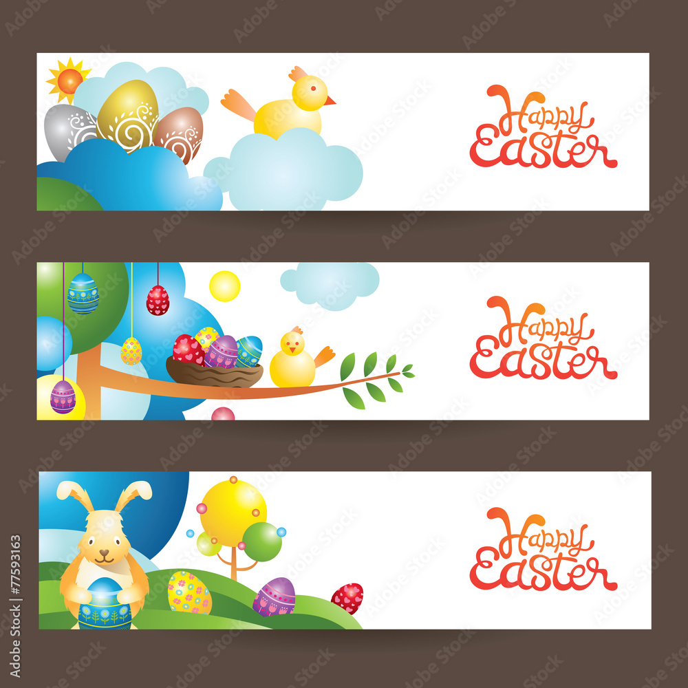 Easter Background and Banner