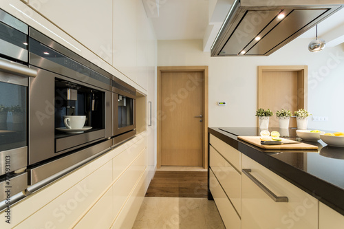 Kitchen in a modern apartment