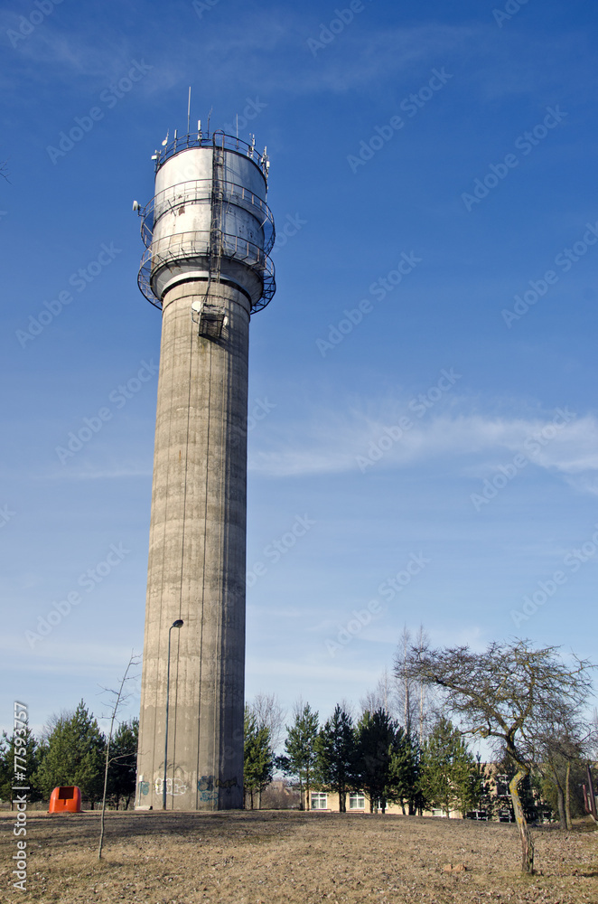 Old water tank tower