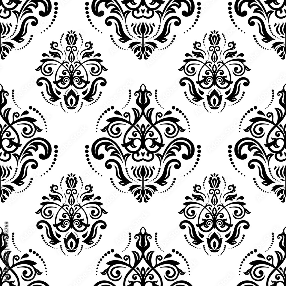 Orient Seamless  Pattern. Abstract Background