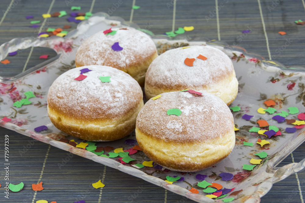 Faschingskrapfen Stock Photo | Adobe Stock