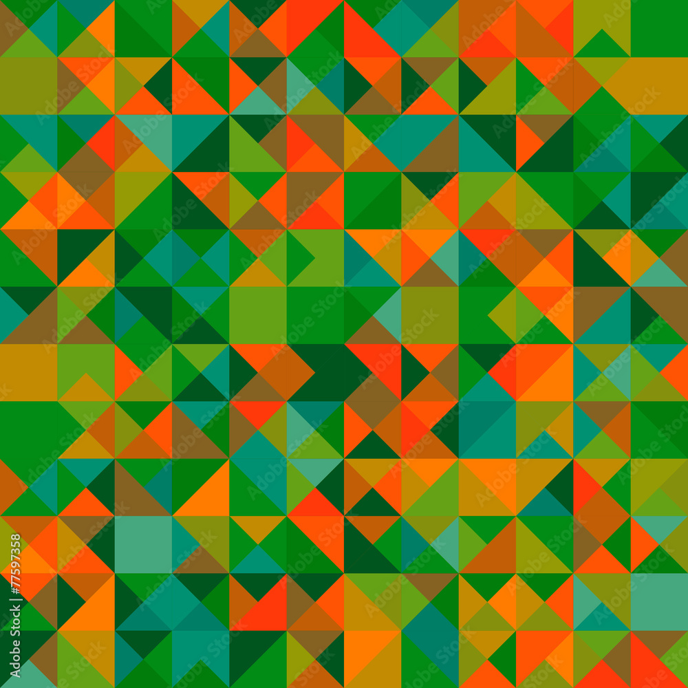 Fototapeta premium Retro pattern of geometric shapes