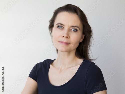 Woman with attractive smile looking into camera