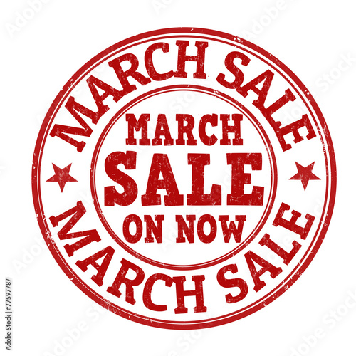 March sale stamp