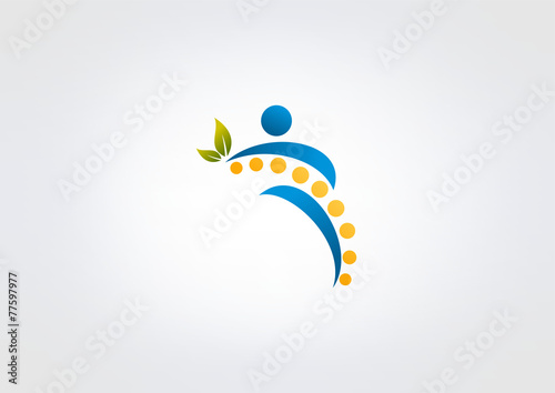 chiropractic logo symbol design
