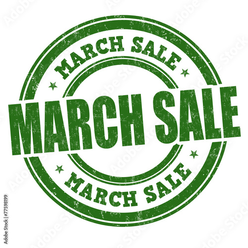 March sale stamp