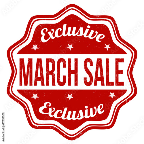 March sale stamp