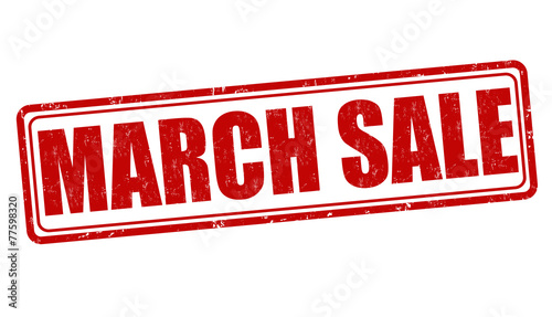 March sale stamp