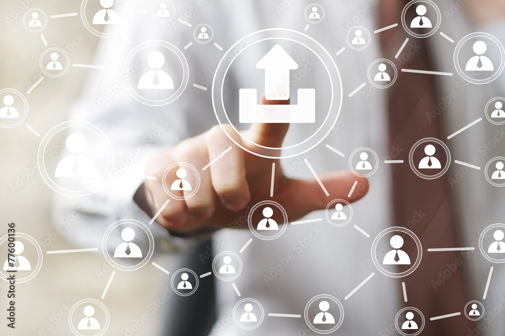 Business button upload icon online connection web Business button upload icon online connection web
