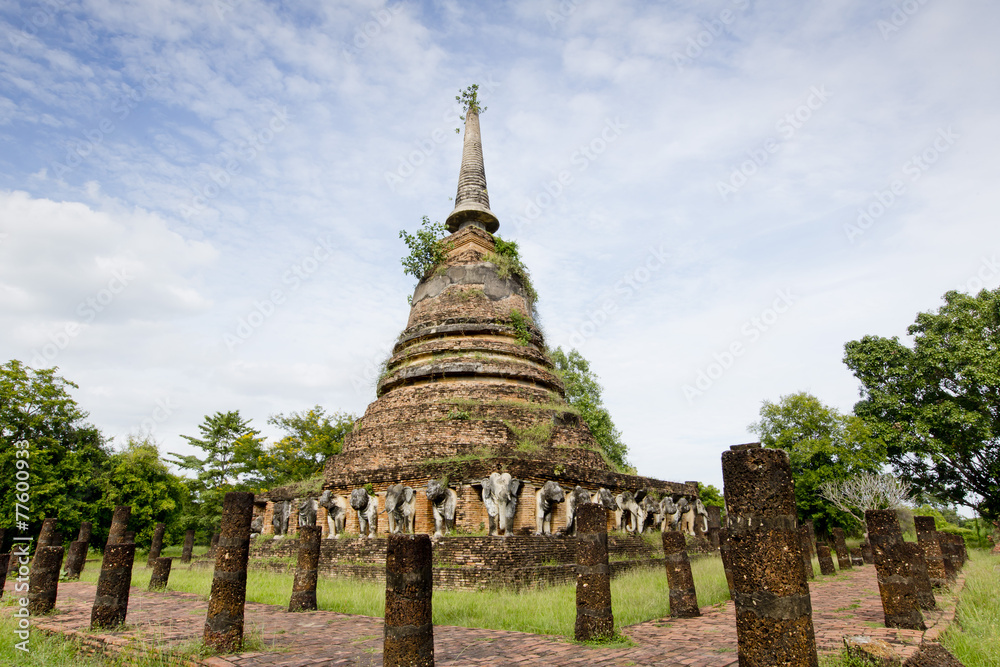 Sukhothai historical park, the old town of Thailand in 800 year Sukhothai historical park, the old town of Thailand in 800 year