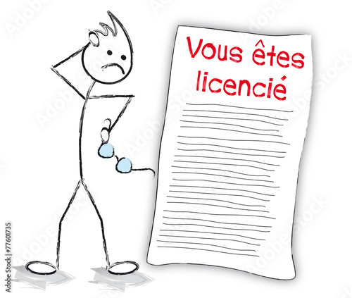 personnage lettre de licenciement