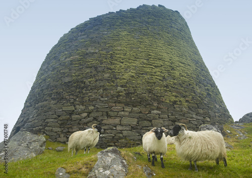 Scottish antique stone construction, broch. Carloway. Lewis isle photo