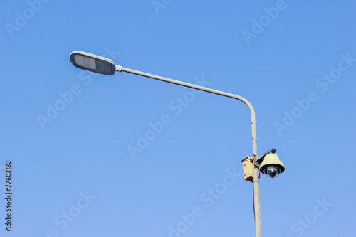 LED street light bulb and CCTV Camera