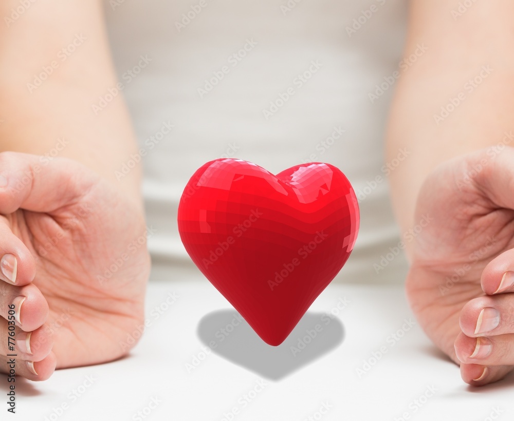 Obraz premium Composite image of hands presenting