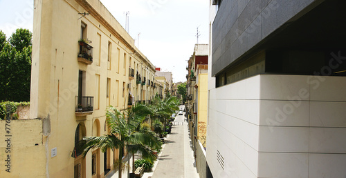 Photography Vsta aérea de una calle en Barcelona