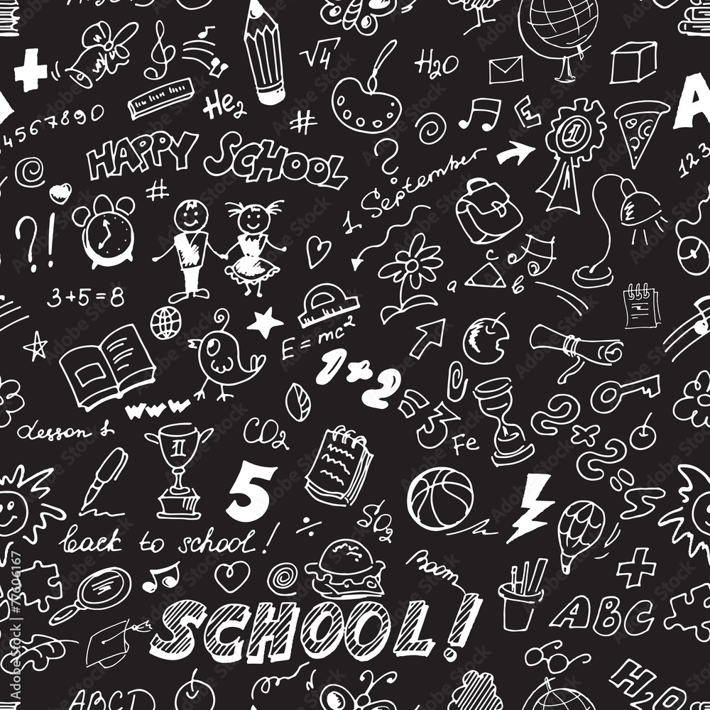 School seamless pattern School seamless pattern