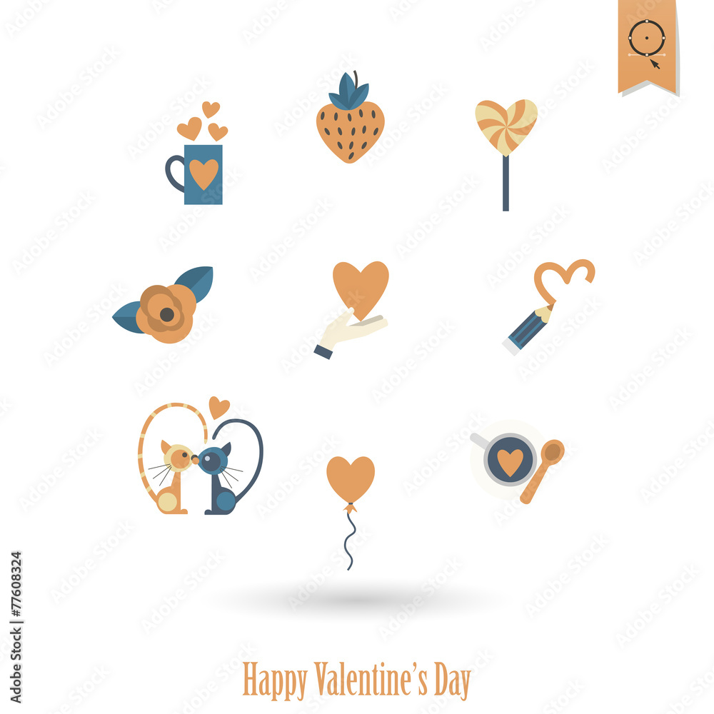 Happy Valentines Day Icons