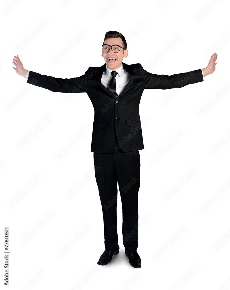 Student winning hands up Student winning hands up
