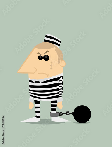 Cartoon prisoner