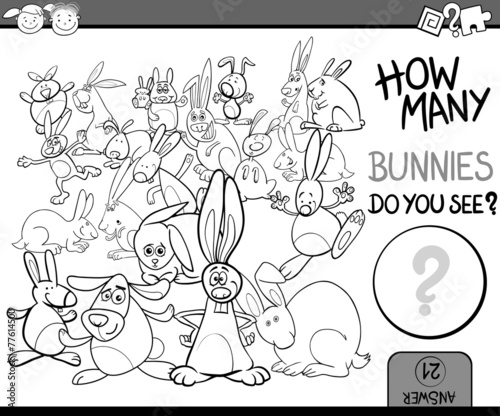 counting game cartoon coloring page