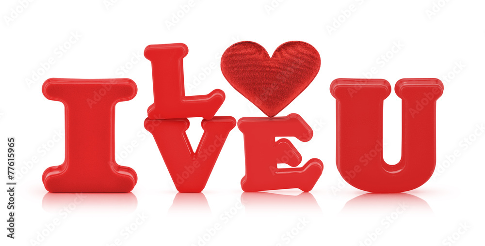 alphabet I love you toy isolated with clipping path alphabet I love you toy isolated with clipping path