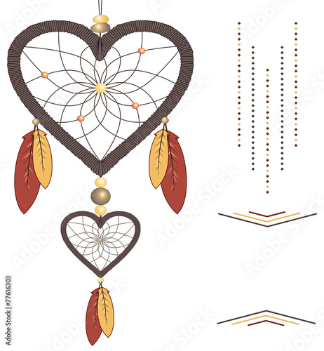 Valentine in the form of Dream catcher