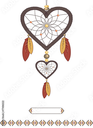Valentine in the form of Dream catcher
