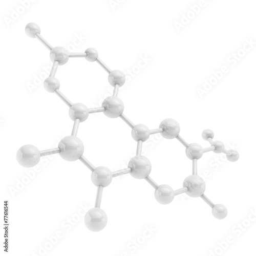 Three-dimensional chemical molecular formula