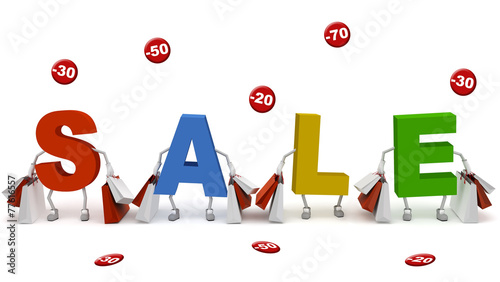Bags with a word Sale