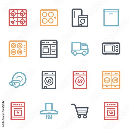 Kitchen Appliances Web Icons
