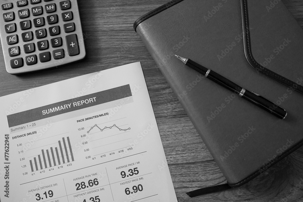 Showing business and financial report. Accounting Showing business and financial report. Accounting