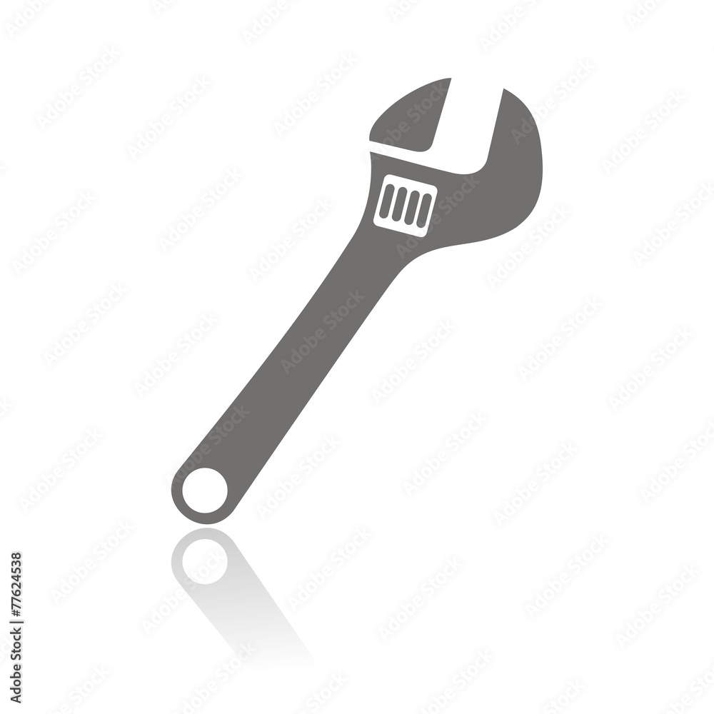 Icono llave inglesa FB reflejo Icono llave inglesa FB reflejo