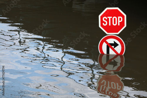 Floods in Usti nad Labem, Czech Republic.