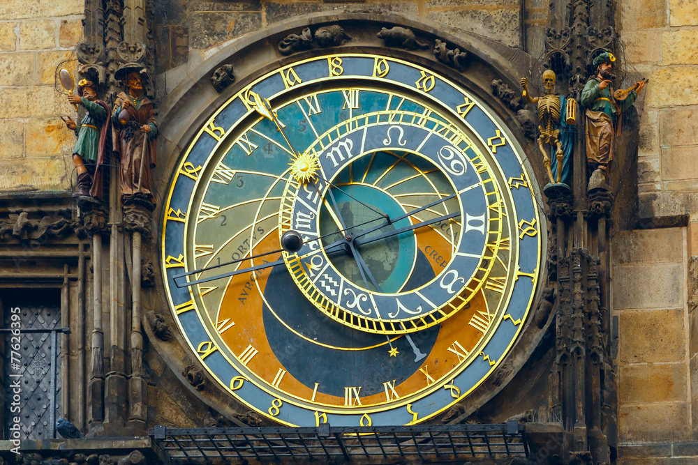 Obraz premium Prague Astronomical Clock Orloj in the Old Town Square