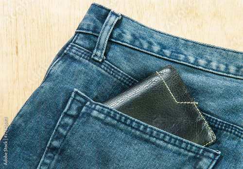 blue jeans back pocket