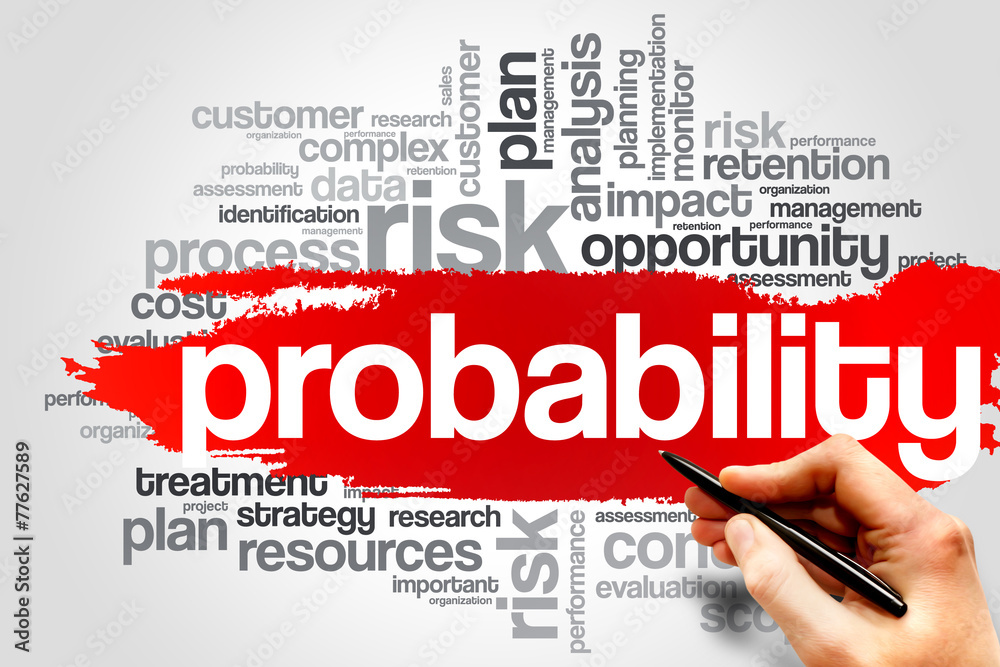 Probability word cloud, business concept Probability word cloud, business concept