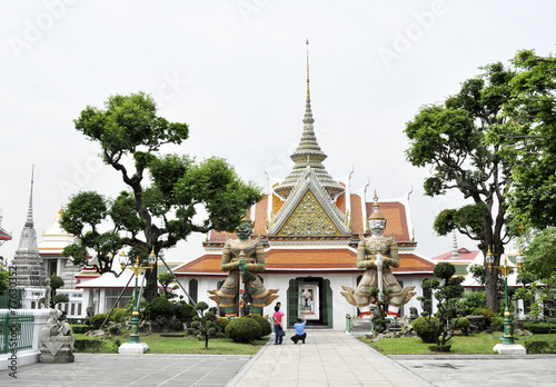 Thailandia. Bangkok, Wat Arun entrata sala dell'ordinazione