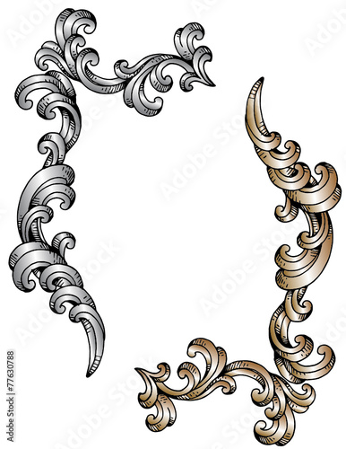 riccioli barocco oro argento