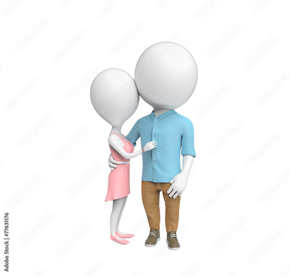 Couple of small white persons Couple of small white persons
