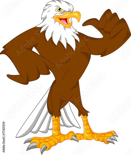 eagle cartoon thumbs up