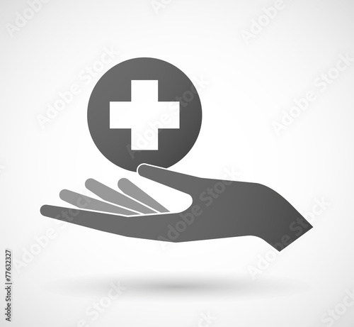Hand giving a pharmacy sign