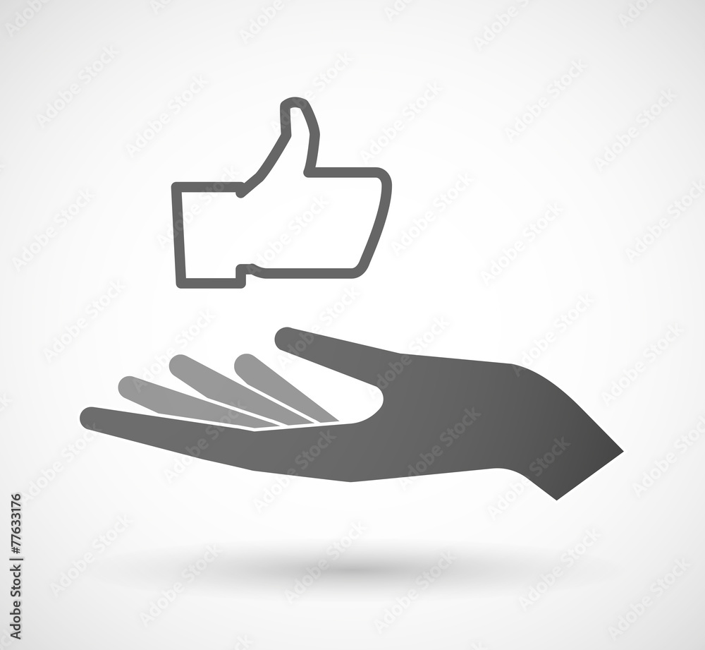 Hand giving a thumb hand