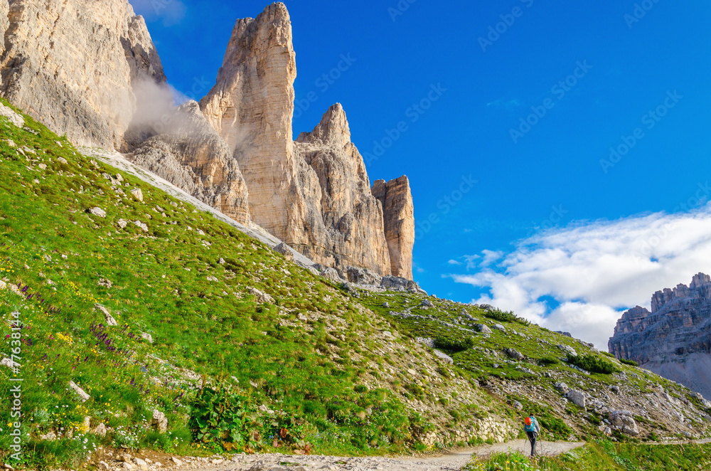 Beautiful mountain landscape, Sexten Dolomites, Tyrol, Italy