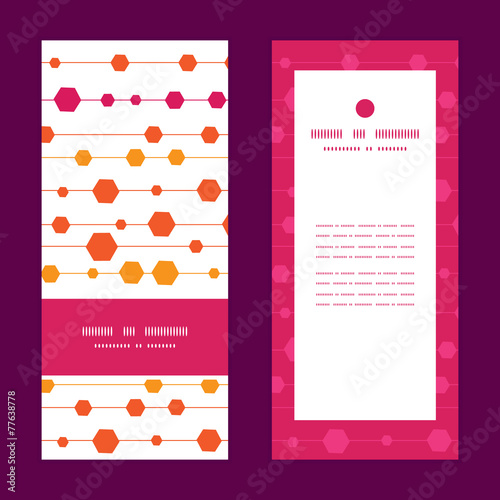 Vector abstract colorful stripes and shapes vertical frame