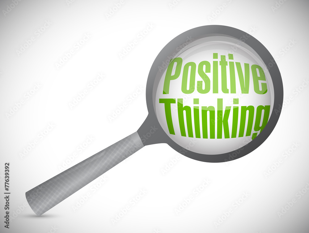 positive thinking under review illustration design positive thinking under review illustration design