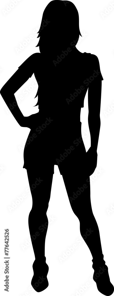 Woman silhouette vector Woman silhouette vector