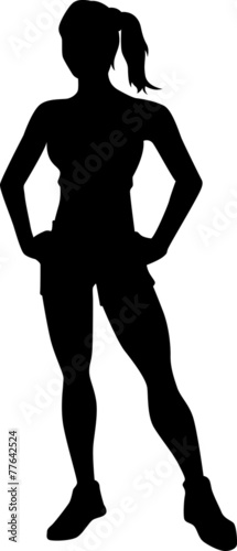 Woman silhouette vector