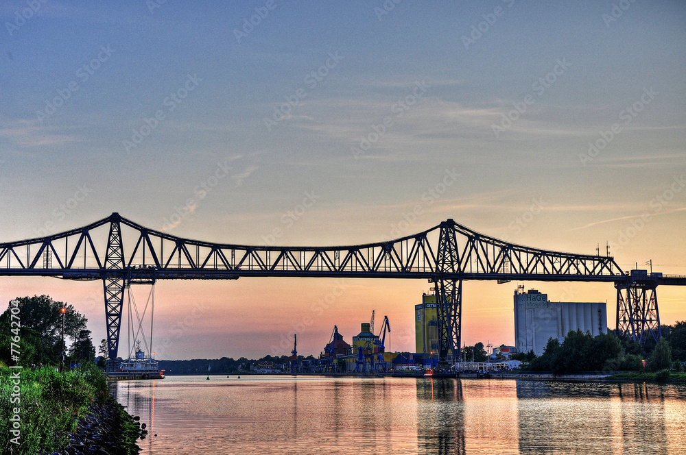 Obraz premium rendsburg hochbrücke